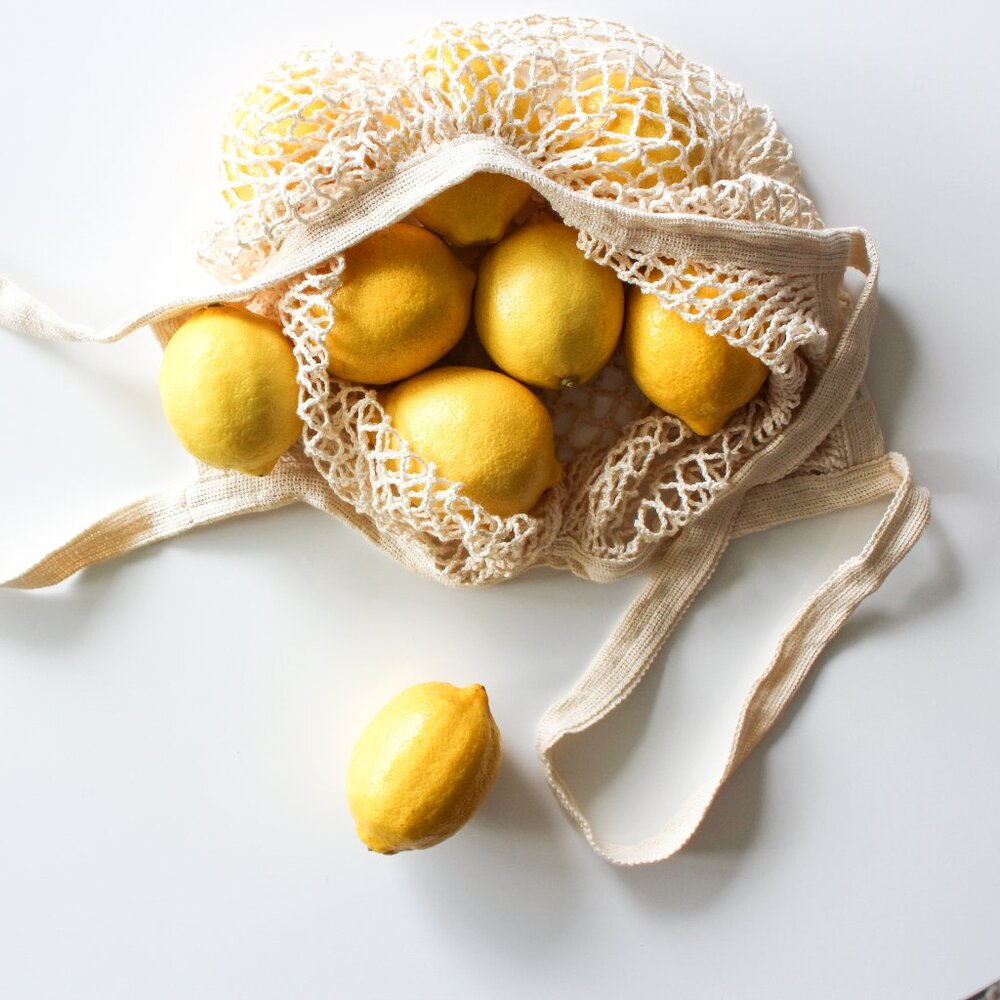 NWT Neutral Cotton Eco-Friendly Mesh Market Bag